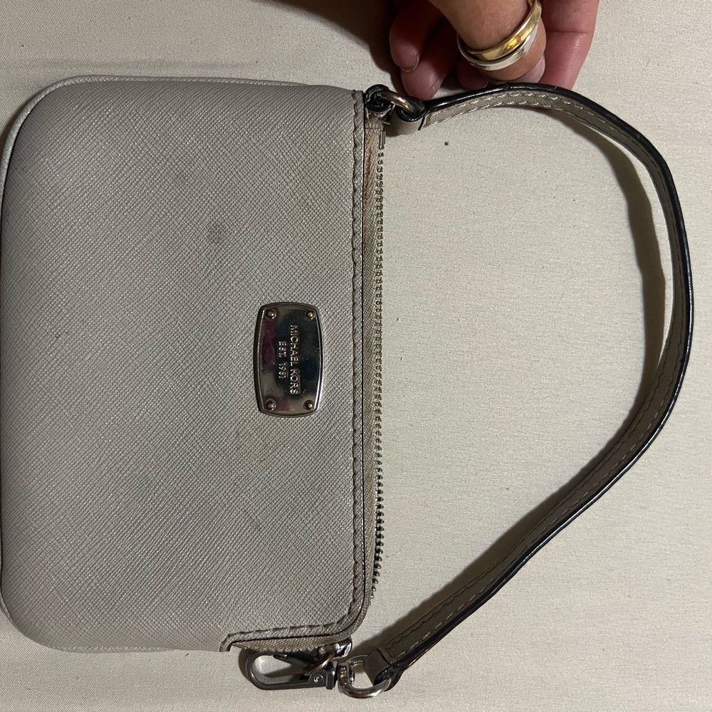 Michael Kors Gray Wristlet
